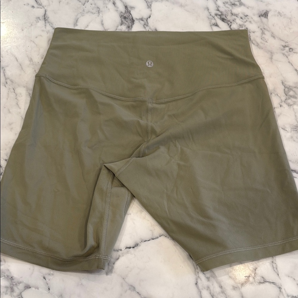 Lululemon mossy / army green Align High-Waisted Bike Shorts
